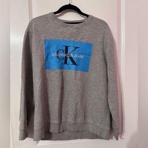 calvin kelvin grey sweater